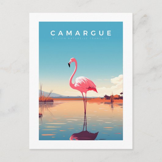 Affiche rétro - voyage - vintage - camargue - Hive シーズンポストカード (正面)