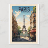 Affiche rétro - voyage - vintage - Paris ポストカード (正面)