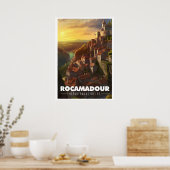 Affiche Rocamadour – フランス – ディパルトメントデュロト –  ポスター (キッチン)