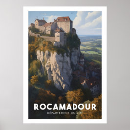 Affiche Rocamadour – フランス – ディパルトメントデュロト – ポスター