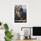 Affiche Rocamadour – フランス – ディパルトメントデュロト –  ポスター (ホームオフィス)