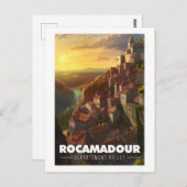 Affiche Rocamadour - France - Département du Lot - ポストカード (正面/裏面)