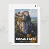 Affiche Rocamadour - France - Département du Lot - ポストカード (正面/裏面)