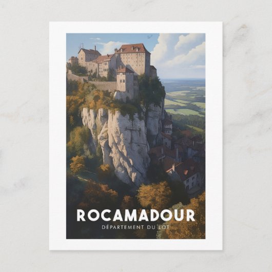 Affiche Rocamadour - France - Département du Lot - ポストカード (正面)