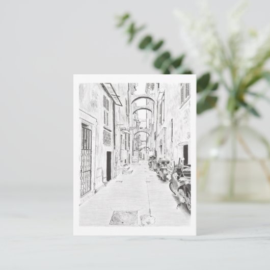 Affiche Rue étroite italienne ポストカード (スタンド正面)