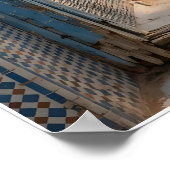 Affiche Ruelle Bleue du Maroc ポスター (角)