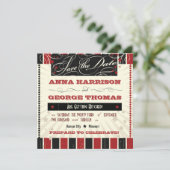 Affiche rustique : Enregistrez la date - Rouge & N セーブザデート (スタンド正面)