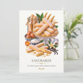 Affiche Savoiardi – Vintage Italian Dessert 招待状 (スタンド正面)