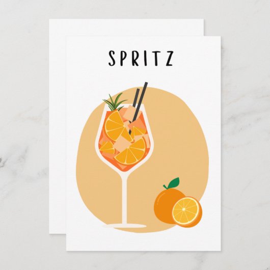 Affiche Spritz petit format (正面/裏面)