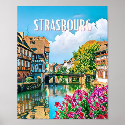 Affiche Strasbourg Photo Vintage  ポスター (正面)