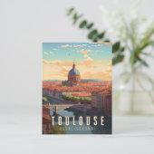 Affiche Toulouse - France - illustration ポストカード (スタンド正面)