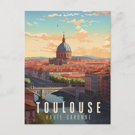 Affiche Toulouse - France - illustration ポストカード (正面)