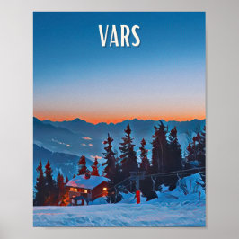 Affiche Vars Station de ski ポスター