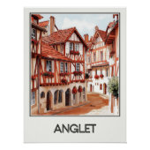 Affiche vintage Anglet, charme basque ポスター (正面)