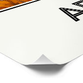 Affiche vintage Argentina, paysage de Patagonie ポスター (コーナー)