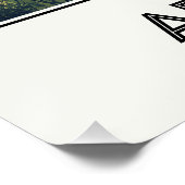 Affiche vintage Arkansas, nature sauvage et cascad ポスター (コーナー)