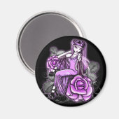 "Affinity"ピンクバレンタインデーバラ妖精マグネット マグネット (正面/裏面)