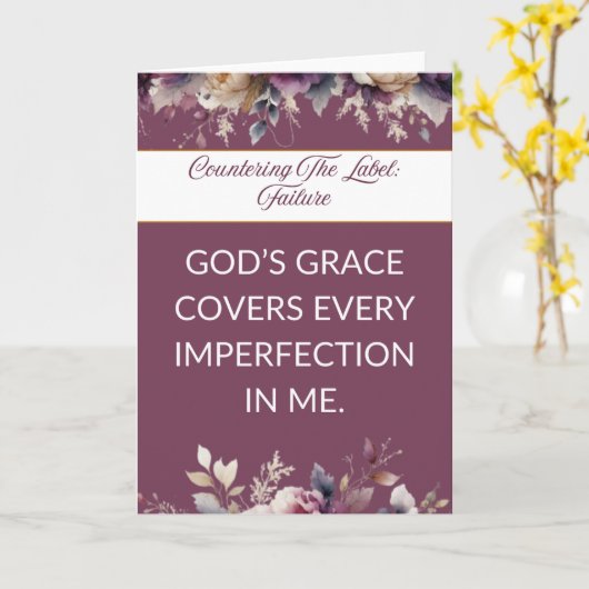 Affirmation card mental wellness for her - Floral カード (黄色い花)