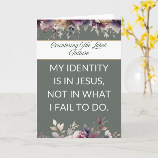 Affirmation card mental wellness for her - Sage カード (黄色い花)