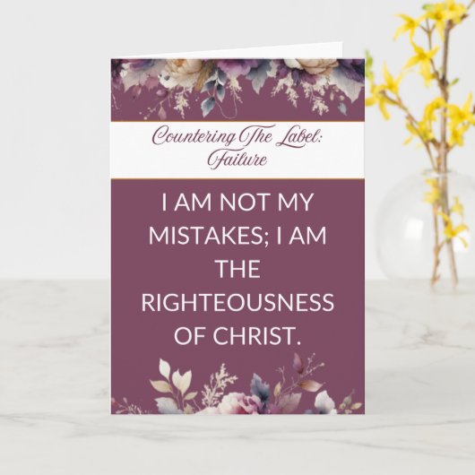 Affirmation card mental wellness for her - Violet カード (黄色い花)