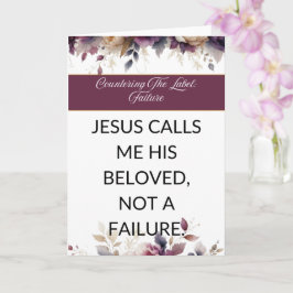 Affirmation card mental wellness for her - White  カード