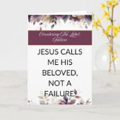 Affirmation card mental wellness for her - White カード (黄色い花)