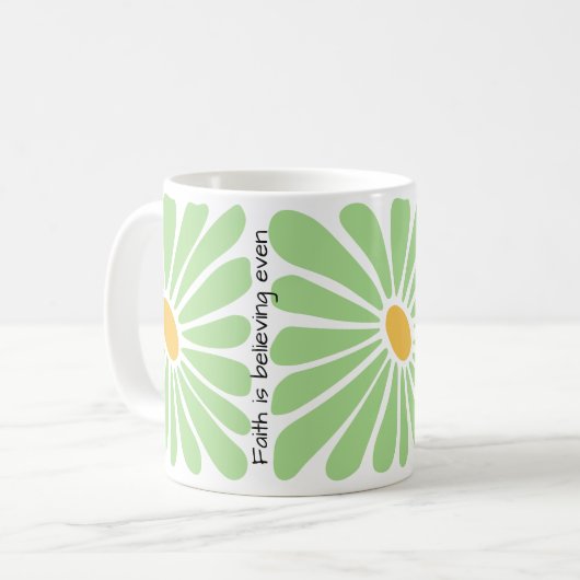 Affirmation mug - Bible study gift - Positive mug  コーヒーマグカップ (正面左)