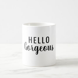 Affirmation Mug – Hello Gorgeous Motivational Gift コーヒーマグカップ