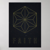 Affirmation poster Have faith and accept yourself  ポスター (正面)