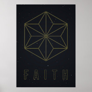 Affirmation poster Have faith and accept yourself ポスター