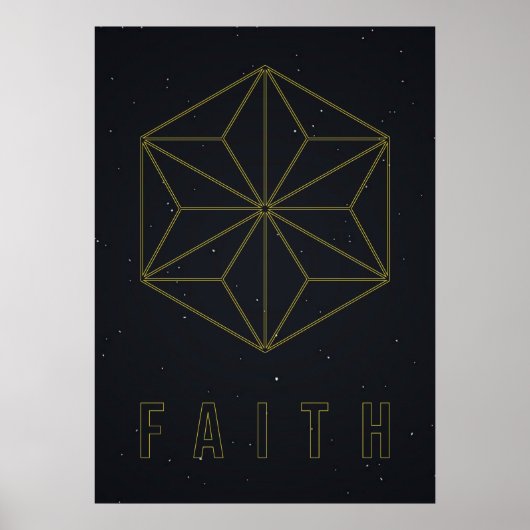 Affirmation poster Have faith and accept yourself ポスター (正面)