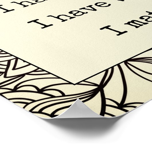 Affirmation Self-Worth You Matter Abstract Mandala ポスター (角)