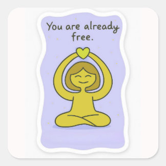 Affirmation sticker  スクエアシール