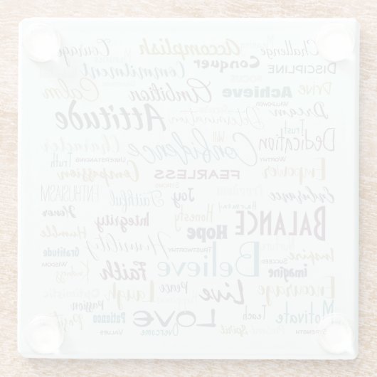 Affirmations   ガラスコースター (裏面)