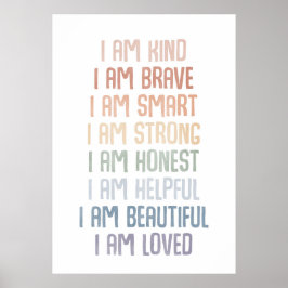 Affirmations for Kids, Rainbow Affirmations ポスター