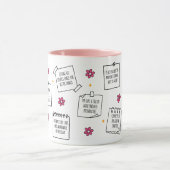 Affirmations Notepad Mug Design マグカップ (中央)