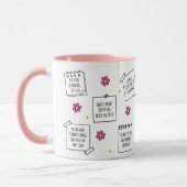 Affirmations Notepad Mug Design マグカップ (左)