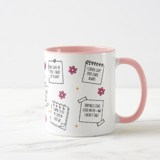 Affirmations Notepad Mug Design マグカップ