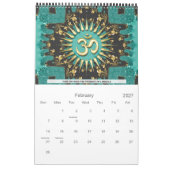 Affirmations OM Artistry Calendar カレンダー (2月 2027)