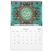 Affirmations OM Artistry Calendar カレンダー (2月 2026)