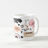 Affirmations positives motivation succès コーヒーマグカップ (正面右)