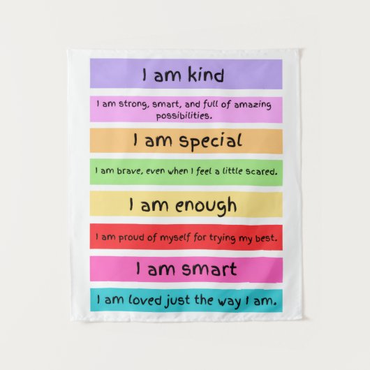 AFFIRMATIONS WALL ART TAPESTRY タペストリー (正面)