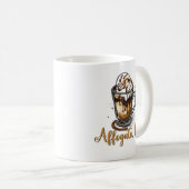 Affogato, bro?, Caffeine Lover イタリアン Coffee コーヒーマグカップ (正面右)