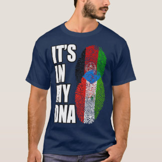 Afghan And Equatorial Guinean DNA Mi Heritage Flag Tシャツ