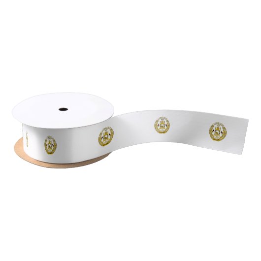 Afghan coat of arms satin ribbon サテンリボン (リール)