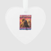 Afghan Hound オーナメント (正面)