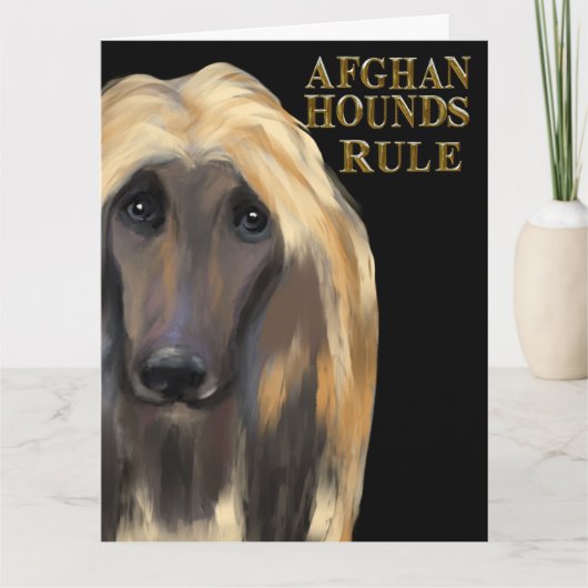 AFGHAN HOUND   カード (正面)