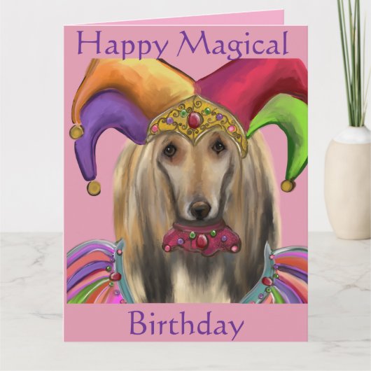 AFGHAN HOUND カード (正面)