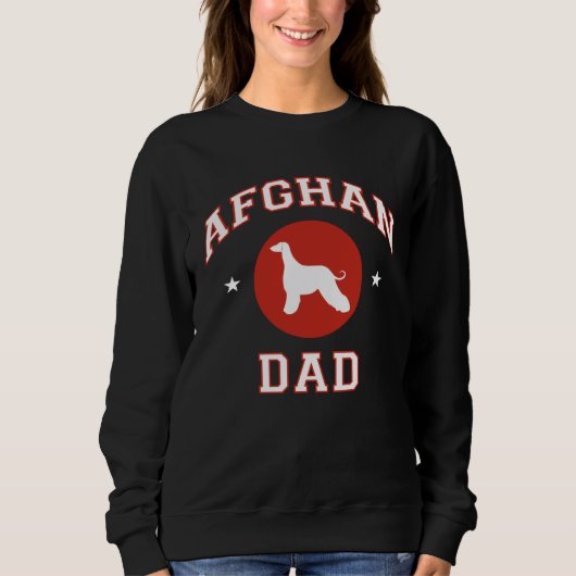 Afghan Hound Dad スウェットシャツ (正面)