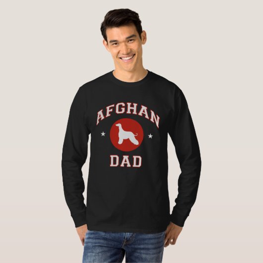 Afghan Hound Dad Tシャツ (正面フル)